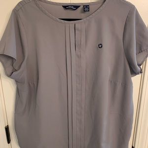 Gray chase blouse
